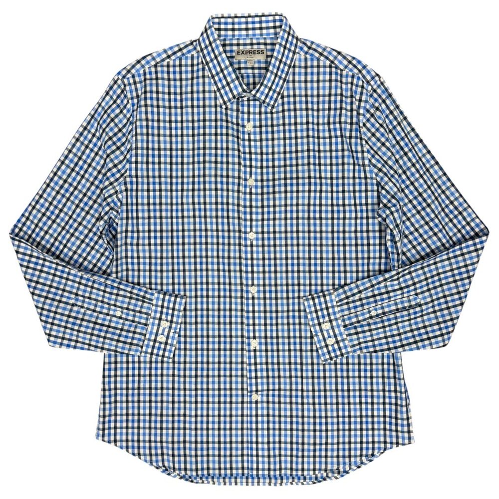 NWOT Men's‎ EXPRESS Fitted Oxford Button Down Dress Shirt | Size L 16-16.5